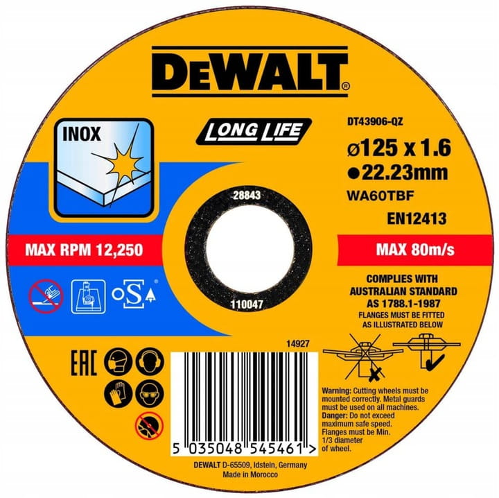 DEWALT DT43906 Tarcza do stali INOX 125x1,6mm.jpg