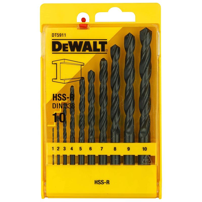 Dewalt DT5911 Zestaw wierteł do metalu HSS-R 10el.jpg