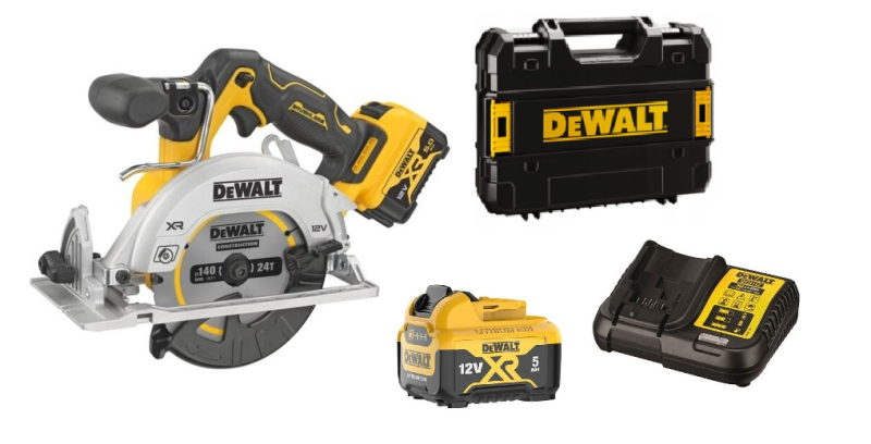 DEWALT DCS512P2 PILARKA TARCZOWA 12V 140mm 2x5,0Ah.png