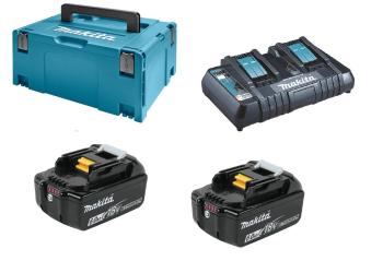 MAKITA ZESTAW 2 AKU BL1860B 6Ah +ŁADOWARKA DC18RD