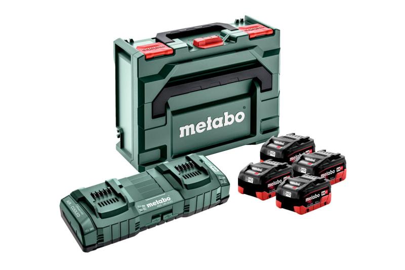 METABO ZESTAW 4 AKUMULATORY 18V 8,0Ah + ŁADOWARKA.jpg