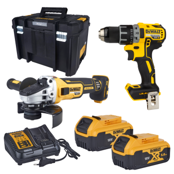 DeWALT DCK2020P2T zestaw DCD791 DCG405 2x5Ah