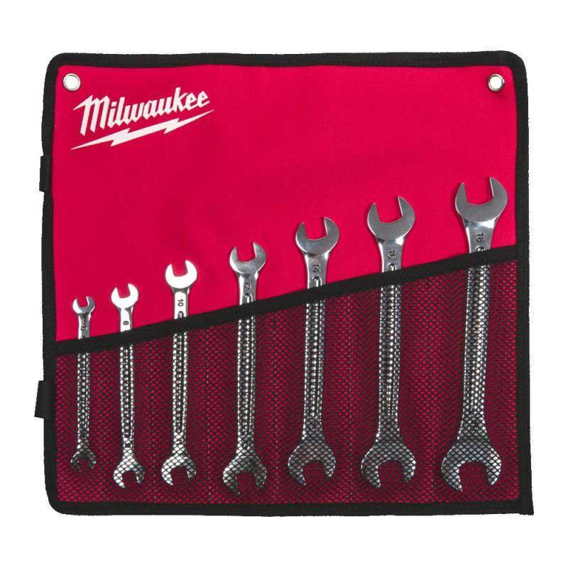 Milwaukee Zestaw kluczy dwustronnie płaskich Double Open End Spanner - 7 szt 4932492713