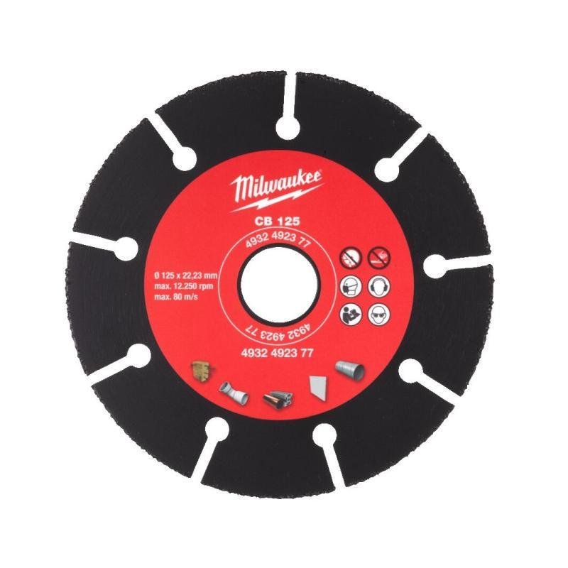 Milwaukee Tarcza tnąca z nasypem z węglika wolframu 125 x 22,23 mm 4932492377