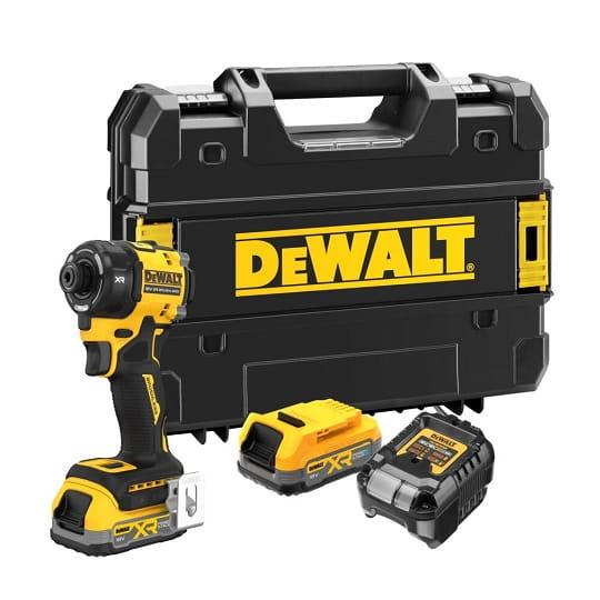 DeWALT DCF870E2T Aku. Zakrętarka udarowa 1/4" 18V 56 Nm XR 2x1,7Ah POWERSTACK