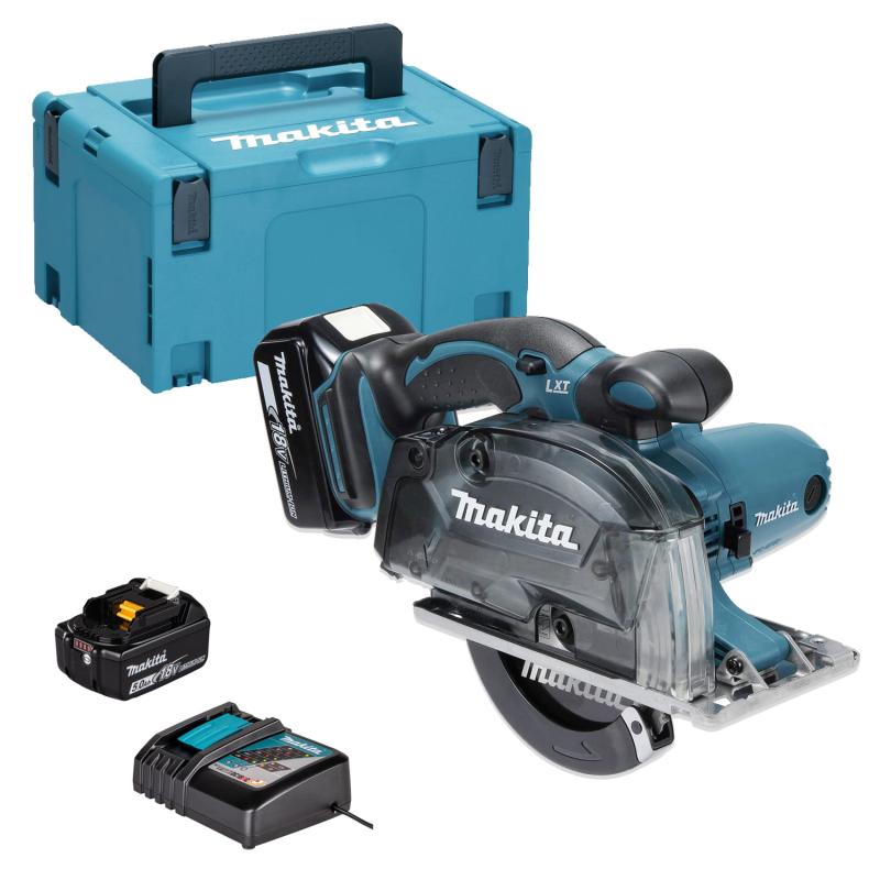 Makita DCS552RTJ Przecinarka do metalu LXT 136mm 2x5Ah 18V