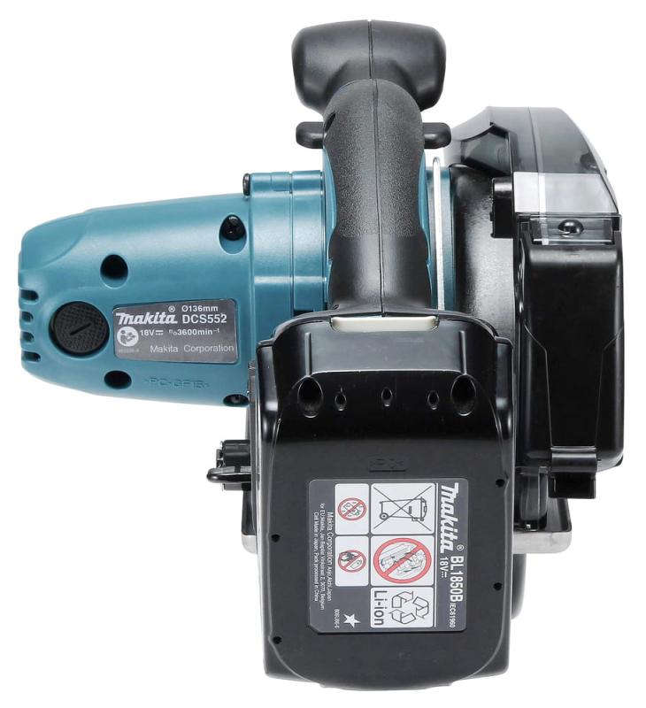 Makita DCS552RTJ Przecinarka do metalu LXT 136mm 2x5Ah 18V