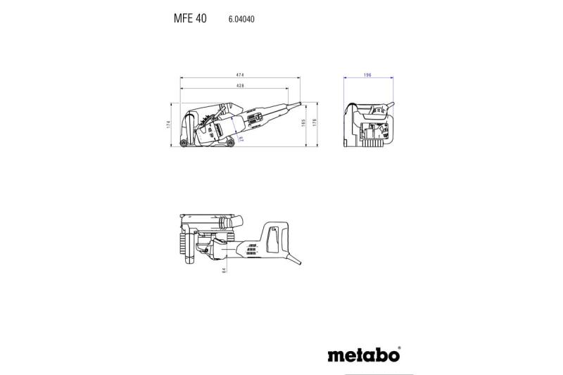 Metabo MFE 40 Bruzdownica 125mm 1900W + walizka