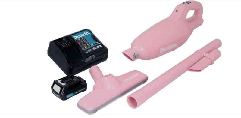 Makita CL108FDSAP Akum. odkurzacz pionowy różowy CXT 12V 1x2Ah ; DC10SB