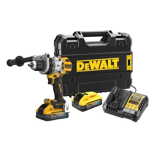 DeWALT DCD1007H2T Wiertarko-wkrętarka udarowa 18V 2x 5,0Ah POWERSTACK TSTAK