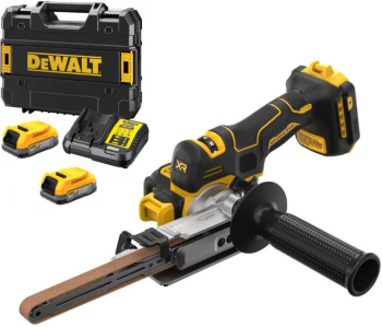 DeWALT DCM200E2T Pilnik taśmowy 18V 2x1,7Ah TSTAK