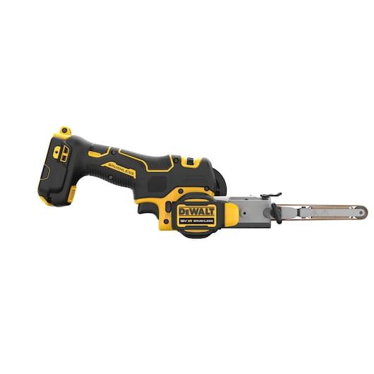 Dewalt DCM200NT Pilnik taśmowy z silnikiem bezszczotkowym 18V+walizka