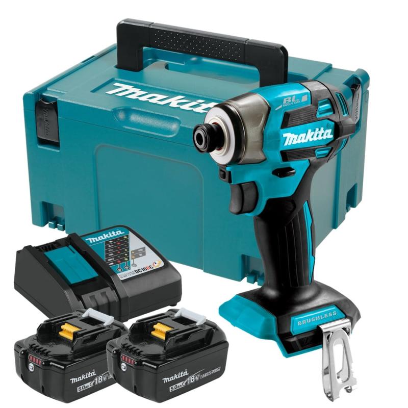 Makita DTD173RTJ Akum. wkrętarka udarowa LXT 18V 1/4" 2x5,Ah MAKPAC