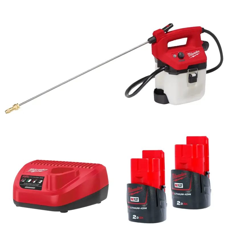 Milwaukee M12 BHCS3L-201 Opryskiwacz do chemii 3,7L 2x2,0Ah + C12 C