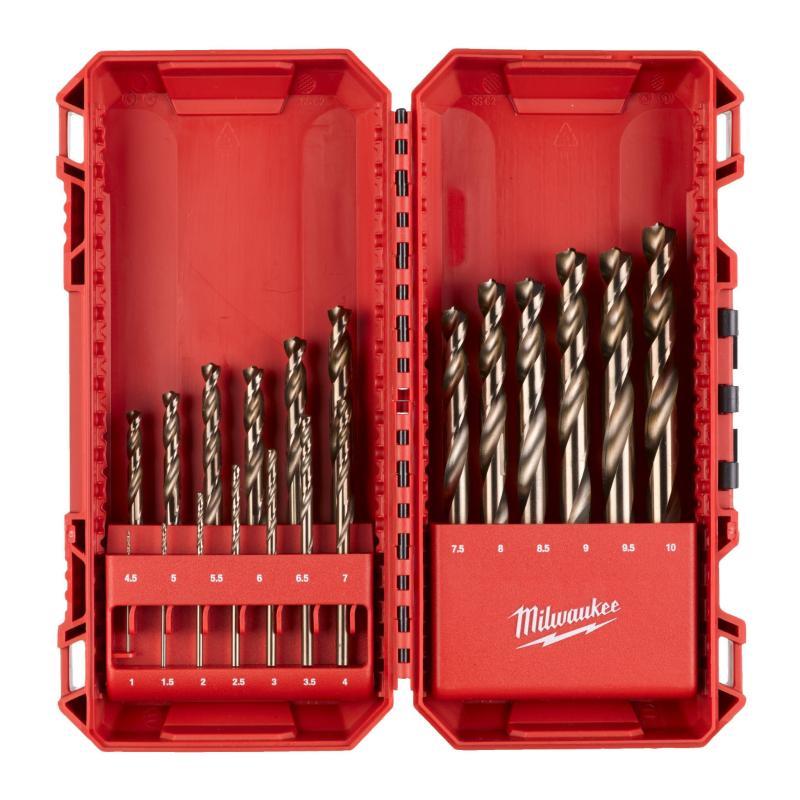 Milwaukee Zestaw wierteł do metalu HSS-G 19el. 4932493867
