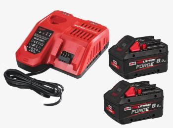 MILWAUKEE 2x Akumulator 8,0Ah FORGE M18 FB8+ ŁADOWARKA M12-18 FC