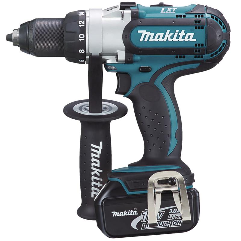Makita DDF451RTJ Akum. wiertarko-wkrętarka 18V 2x5,0Ah + DC18RC MAKPAC