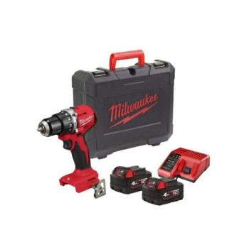 Milwaukee M18 BLPDRC-422C Kompaktowa wiertarko-wkrętarka z udarem 18V 2x4,0Ah