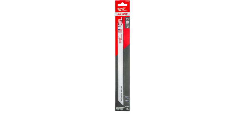 Milwaukee, Brzeszczoty do metalu, 300mmx 8 Tpi,48475189