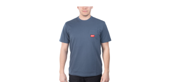 Milwaukee WT SS BL T-shirt z kieszonką z krótkim rękawem roz. XXL kolor niebieski 4932493017