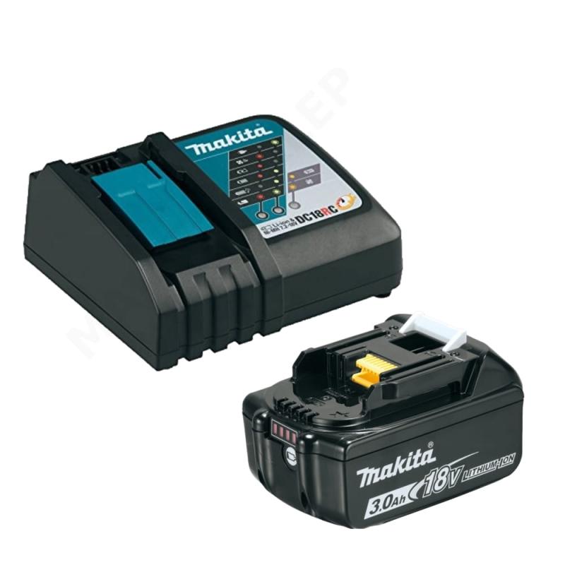 Makita  191A24-4  Zestaw zasilający LXT 18V akumulator 3,0Ah + szybka ładowarka