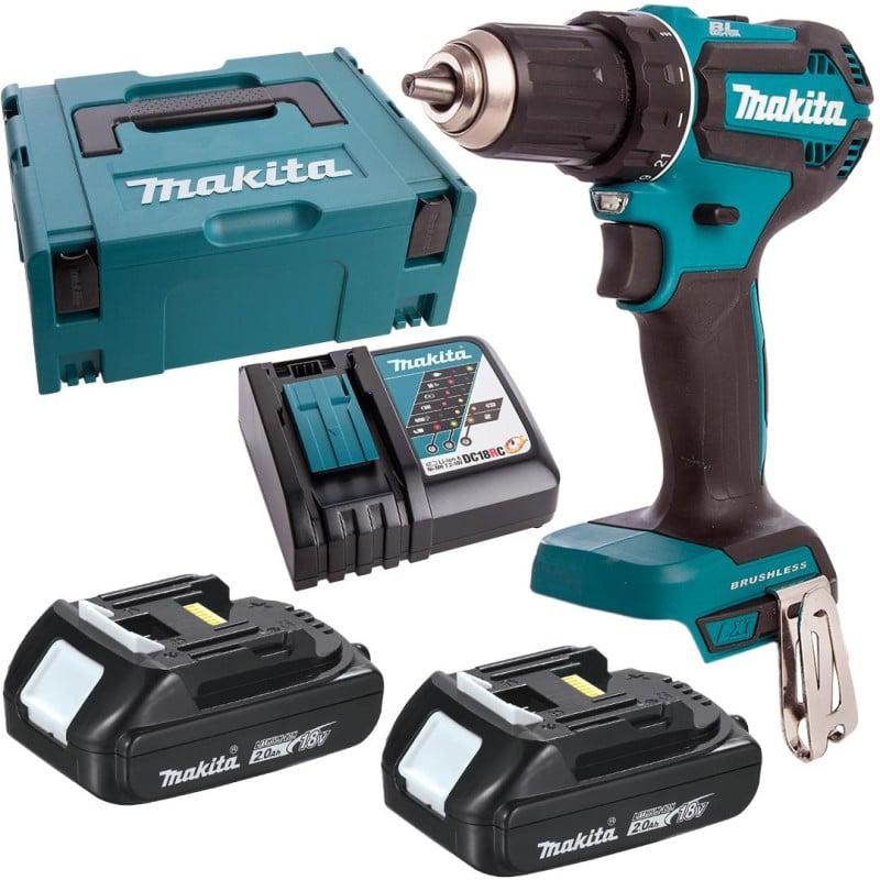 Makita  DDF485RAJ  Wiertarko -  wkrętarka  bezszczotkowa 18V 50Nm  2x2Ah