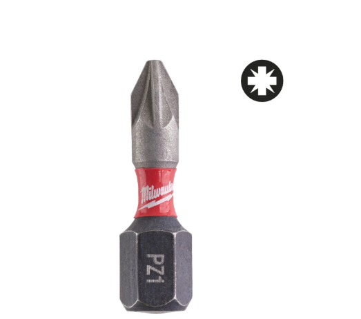 Milwaukee Bity udarowe PZ1x25mm  Shockwave  - 2szt.   4932430860