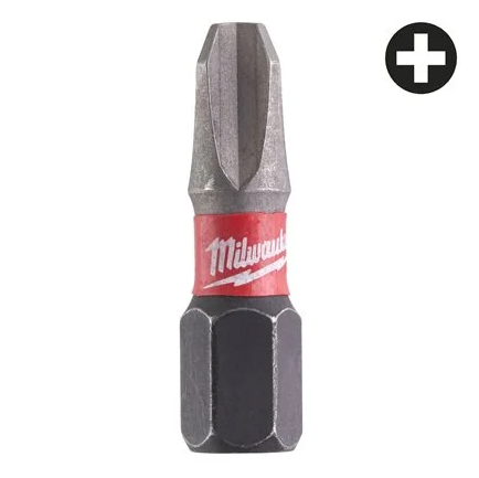 Milwaukee Bity udarowe PH3x25mm  Shockwave 2-pak 4932430857