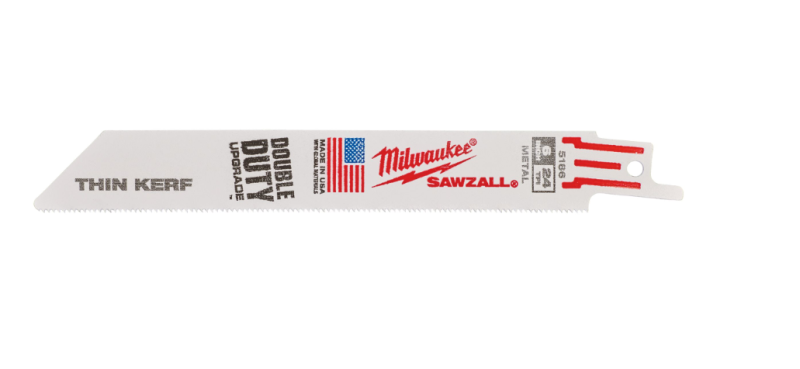 Milwaukee 48475186 Brzeszczot do metalu  150mm x 24 Tpi - 5szt