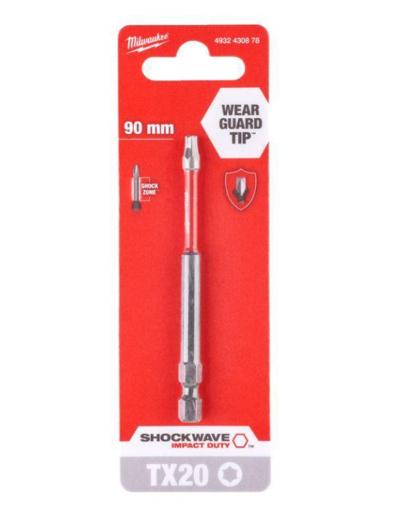 Milwaukee Bit udarowy TX20x90mm SHOCKWAVE 1szt. - 4932430878