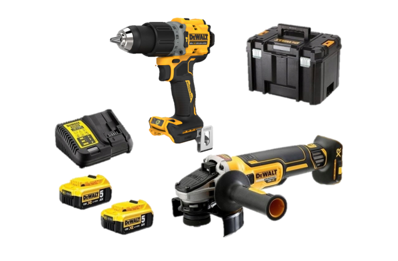 DeWALT DCK2026P2T Zestaw 2 narzędzi Twin Kit 2x5,0Ah 18V