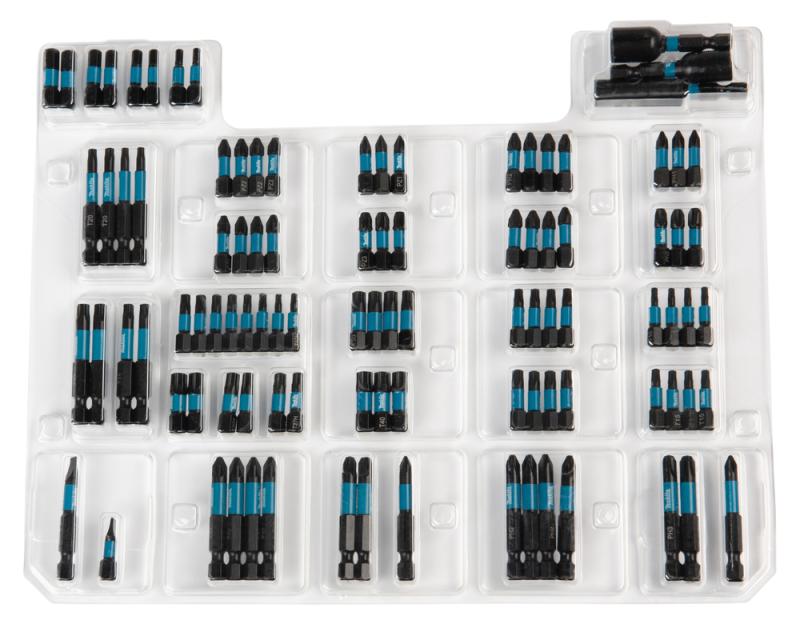 Makita  E-24826 Zestaw 100 szt. końcówek wkrętakowych i nasadek