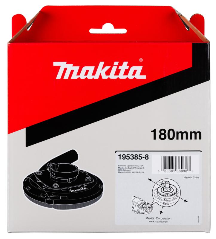 Makita  195385-8  Osłona z odsysaniem 180 mm, Ø 32/37 mm