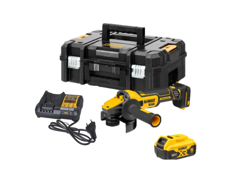 Dewalt DCG409VSNT  Szlifierka Kątowa  + DCB184  5Ah  18V XR Li-Ion