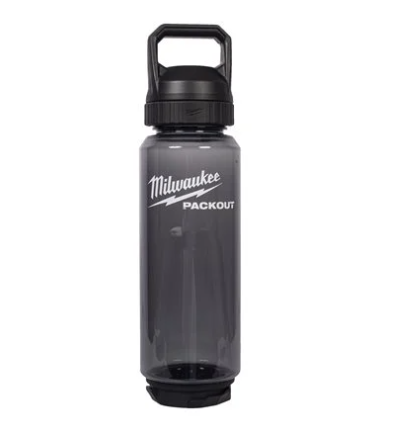 Milwaukee  Plastikowa butelka PACKOUT™ 1005 ml z pokrywką - czarna