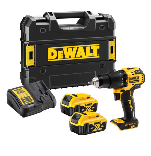 Dewalt DCD709P2T  Wiertarko- wkrętarka  akumulatorowa 18V XR, Li-Ion, 2x5,0Ah
