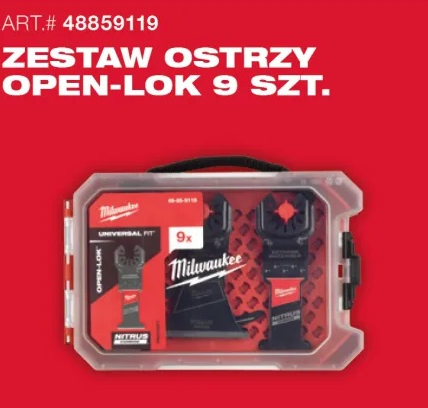 Milwaukee  48859119 Zestaw ostrzy  Open-lok 9 szt