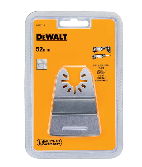 Dewalt  DT20714  Skrobak sztywny do multinarzędzia 52mm