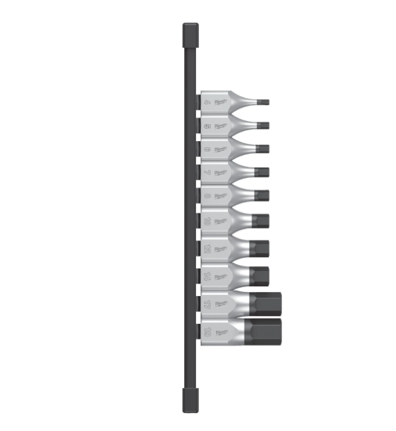Milwaukee   4932480853  Zestaw nasadek  sześciokątnych 1/2 -10szt