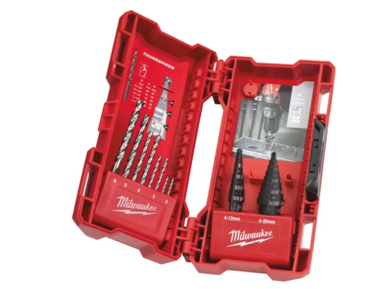 Milwaukee 4932501119   Zestaw wierteł stopniowych i  do metalu 10szt