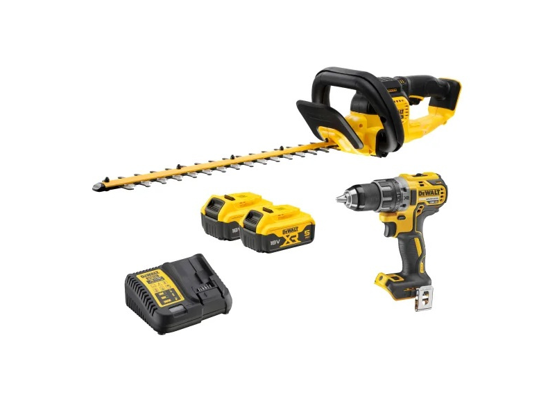 Dewalt  DCMHT563DCD Zestaw  nożyce  i wiertarko-wkrętarka  2 x5Ah