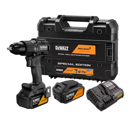 Dewalt x McLaren  DCD86MP2T  Wiertarko-wkrętarka z udarem 2x5Ah