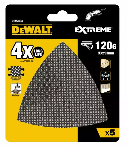 Dewalt DTM3093 Siatka ścierna 93 x 93 mm 5szt