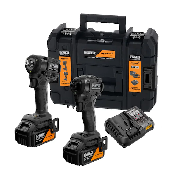 Dewalt x McLaren   DCK2224MP2T Zestaw elektronarzędzi 2x 5Ah
