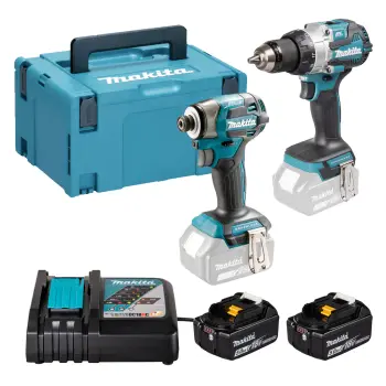 Makita DLX2528TJ Zestaw Combo DHP489 + DTD173 2 x 5Ah  Walizka