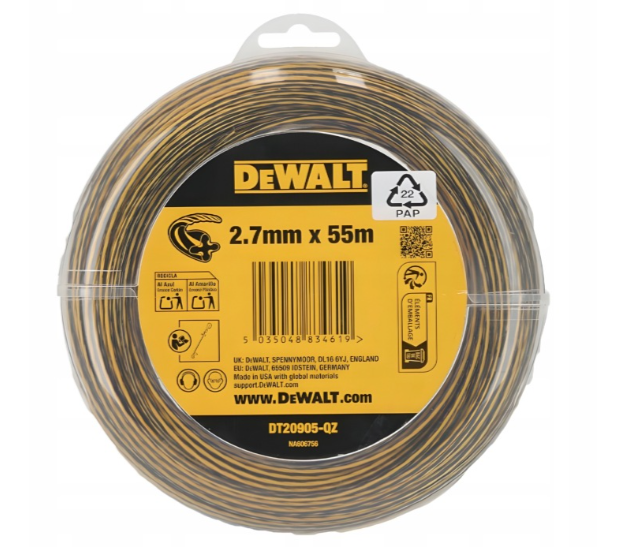 Dewalt  DT20905   Żyłka tnąca  2,7mm x 55m