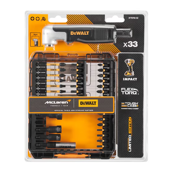 Dewalt x McLaren  DT70782 33-elementowy zestaw końcówek