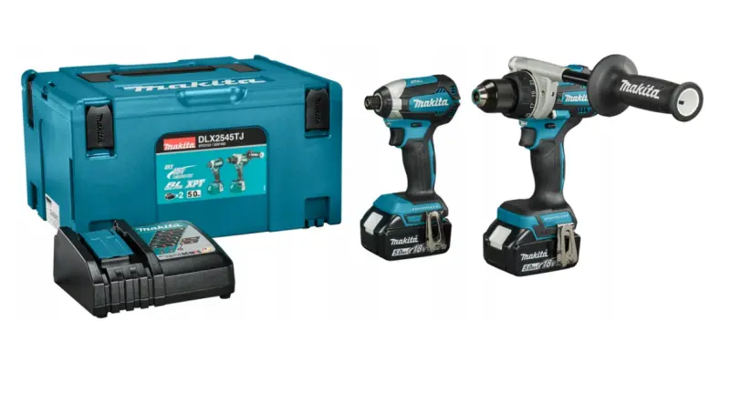 Makita DLX2545TJ   Zestaw Combo DDF492  DTD153 2x 5Ah