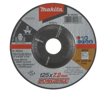 Makita B-56384  Tarcza szlifierska do zastosowań przemysłowych, 125mm, A24S