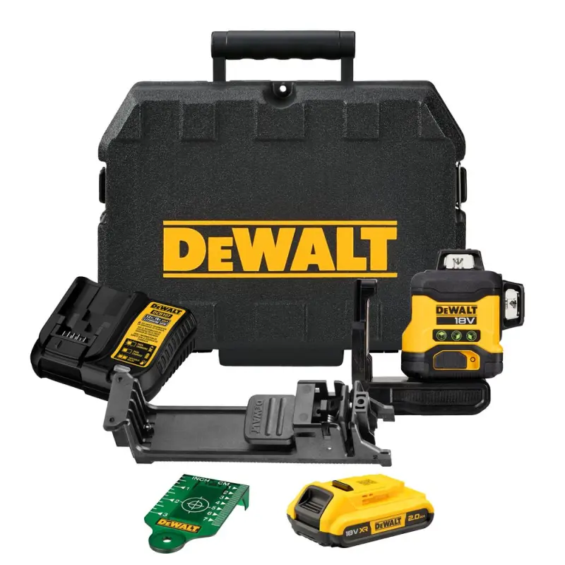 Dewalt DCLE34031D1   Laser 3-wiązkowy 360° zielony 1 x 2,0 Ah  18 V